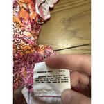 A Byer byer Girl Women Short Sleeve Top Size Large Elastic Floral Colorful Hippie Retro Photo 6