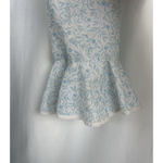 Juli of Slumbertogs Vintage Blue Floral Ruffle Maxi Dress Cottage Prairie Small Photo 7