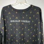 Fifth Sun  HOLIDAY CHEERS Gray Crop Sweater 2XL Photo 2