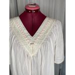 nightgown vintage satin V neck pink White Size L Photo 1