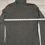 Ann Taylor Loft Silk Blend Dark Green Turtleneck Casual Stretchy Sweater Size L Photo 6