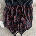 Calvin Klein High Neck Halter Blouson in Black/Red, Size 8 NEW w/Tag $118 Photo 2
