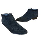 Casadei VINTAGE  BLACK AND WOVEN MESH & LEATHER BOOTIES (37) Photo 3