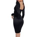 House Of CB  Grazia Long Sleeve Satin‎ Corset Dress NWOT Size XS Photo 3