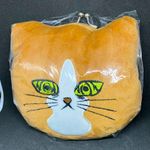 Cat Face fluffy Plush Stuffed Toy Pouch Limited Japan Photo 0