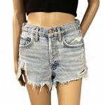 AGOLDE Premium Parker Cut Off Short Swapmeet Wash Size 24 Distressed Button Fly Photo 0