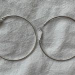 EXPRESS Silver Hoop Earrings Photo 0