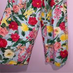 Old Navy Womens Size M Jumpsuit Linen Wide Leg Floral Boho Pockets Resort Photo 3