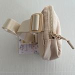 Sz Small Beige Adjustable Belt Crossbody Travel Bag Zipper Pockets Photo 5