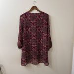 Peach Love California Peach Love Women' s Paisley Printed Shift Boho Dress Size Small High Low USA Photo 1