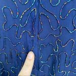 STENAY silk heavily beaded dress sequins cocktail cruise wedding size 2 vintage Silver Photo 11