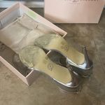 Chinese Laundry  Sabrie Stiletto Heels 7 / 37.5 Silver Metallic Photo 13