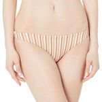 RVCA  Tan Striped Medium Hipster Bikini Bottoms NWT Photo 5