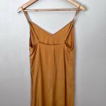 AUGUSTE THE LABEL | Slip Midi Dress "Gold Tobacco" Spaghetti Strap | Size 4 Gold Photo 3