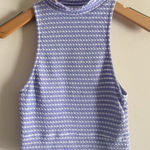 Free People  Women's Size XS Sleeveless Top Mock Turtleneck Crochet Knit Crop‎ Photo 0