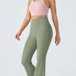 Aerie  OFFLINE Real Me Flare Hi-Rise Leggings Asparagus Green Womens Size Large L Photo 4