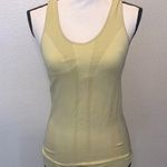 Climawear  yellow racerback attached bra athletic tank top Photo 0