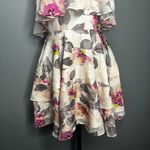 Lulus Perfect Paradise Strapless Jacquard Mini Dress Pink Floral Women's Size S Photo 2