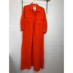 L'Agence NWOT L’AGENCE Cameron Long Shirt Dress Cherry Tomato Linen Belted Womens Size S Photo 1