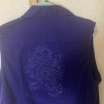 Chico's FINAL MARKDOWN Chico’s Stylish Purple Sleeveless vest 3 xl Photo 3