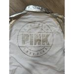 Victoria's Secret Pink  White Silver Jacket,‎ Size Medium Y2K Rain Windbreaker Photo 5