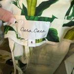Cara Cara NWOT Green & Cream Sweet Pea Egret 100% Cotton Palmer Shorts Photo 3