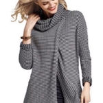 CAbi Sz S Fergie Sweater Turtleneck Black White Striped Pull Over Women’s #3167 Photo 0