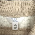 Striped Sweater S Long Sleeve Beige Brown Cream Earthy Neutral Country Cowgirl Tan Size 4 Photo 9