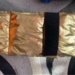 DKNY  Gold Metallic Scarf  7” Wide X 60” Long Photo 3