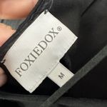 Foxiedox  Open Back Mini Dress Black & Gold Size Medium Photo 3