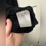 Crochet Dress Halter Back Tie. NWOT. Woman's Black (185) Size L Photo 4