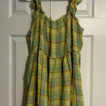 Anthropologie By  Ruffled Plaid Babydoll Dress Photo 6