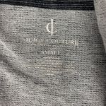 Juicy Couture  Black and Silver Metallic Striped Open Wrap Front Cardigan Size S Photo 3