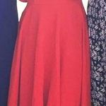 Red Skater Cocktail Dress Size XS Photo 1