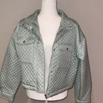 Ci Sono Quilted Women's Jacket in Light Sage Green Size XL Photo 1
