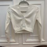 White cropped cardigan Size XS Photo 0