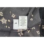 Hilary Radley XL Black Floral Print Long Sleeve Button Down Blouse Top Photo 4