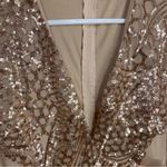 BANJUL  Sequined Nude Bronze Midi Cocktail Dress Party Birthday Size Small Photo 6