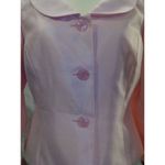 Kasper Women Career Skirt suit Size 10 Pink Satin Three Button Up Top Photo 11