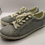 Taos Star Gray Wash Lace Up Canvas Sneakers Shoes Womens Size 7.5W Photo 7