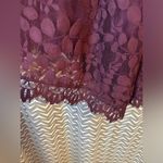 Free People NWOT Dress Women's Floral Mesh Lace Purple | Size 4 Photo 3