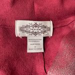 Oliver Women's Pocketed Open Front Faux Suede Drape Vest Cardigan Sz M Red Size M Photo 5