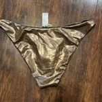 Good American  mocha foil bikini bottom Photo 4