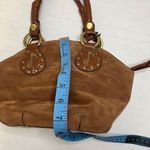 Rina Rich Velvet & Leather Music Top Handle Handbag Brown Photo 7