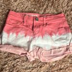 DKNY Pink And White Jean Shorts Photo 0