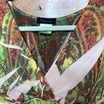 Fleurish  SIZE SMALL SURPLICE PEPLUM SHEER TOP Photo 3