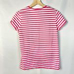 RBX Pink & White Stripe Athletic Crew Neck T Photo 1