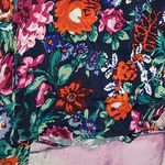 Anthropologie FLOREAT LOVED BY  SILKY THICK BUTTON FRONT V NECK COLLARED PJ TOP L Photo 9