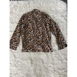 Victoria's Secret ‎ Leopard Print Long Sleeve Button Down Pajama Top Medium Photo 3