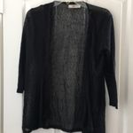 FINAL MARKDOWN LADIES sheer open cardigan large Black Photo 0